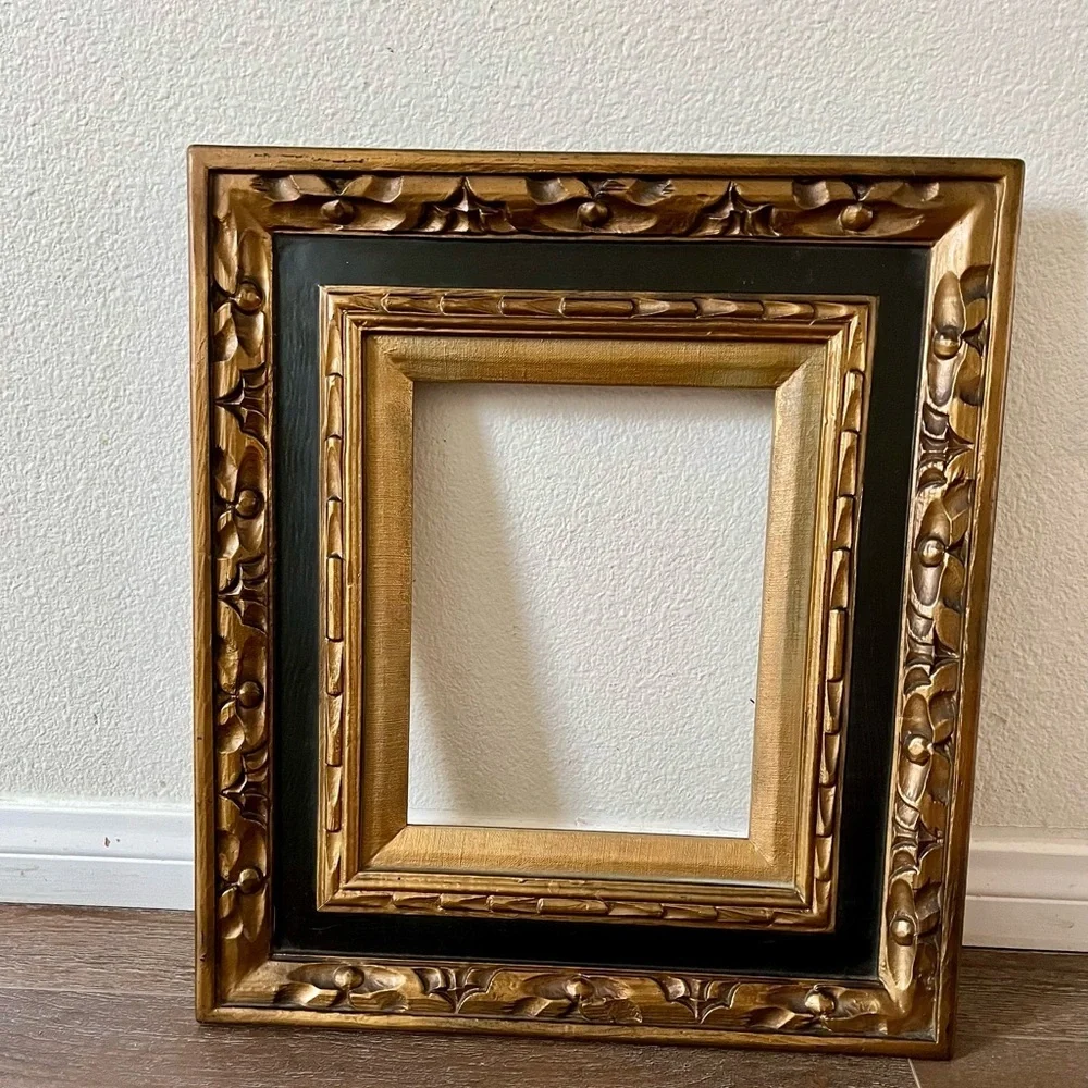 Elegant Gold and Black Decorative Frame 15.5/17.5 inches